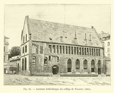 Az egykori navarrai főiskolai könyvtár, 1860 alkotó: French School