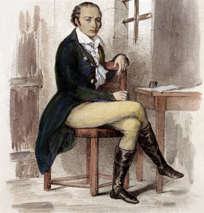 Andre Chenier (színes metszet) alkotó: French School