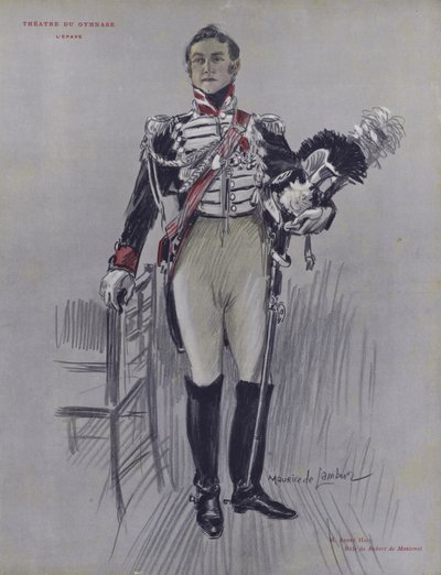 Andre Hall Robert de Montenoi szerepében a LEpave-ben alkotó: French School