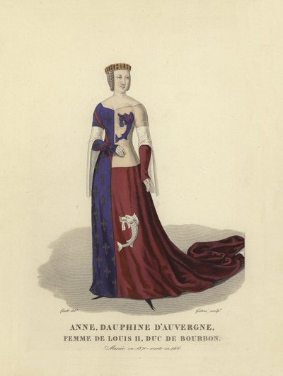 Auvergne-i Anne, II. Lajos, Bourbon herceg felesége alkotó: French School