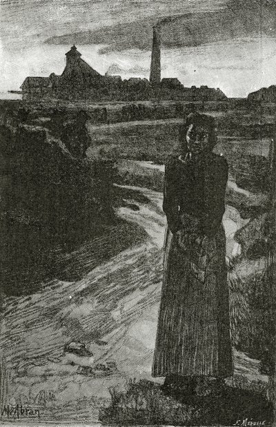 Anzin, 19. század (bw-metszet) alkotó: French School