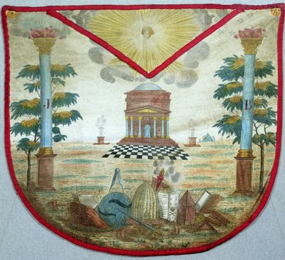 Mester köténye, 18. század (festett bőr) alkotó: French School