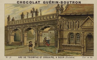 Arc de Triomphe és Ossuary, Sizun, Finistere alkotó: French School