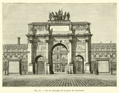 Diadalív a Place du Carrouselnél alkotó: French School