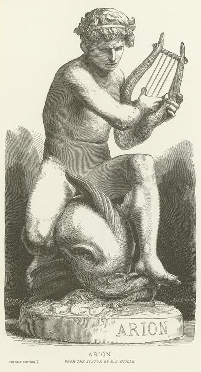 Arion delfinen lovagol alkotó: French School