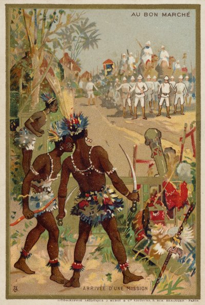 Küldetés érkezése (chromolitho) alkotó: French School