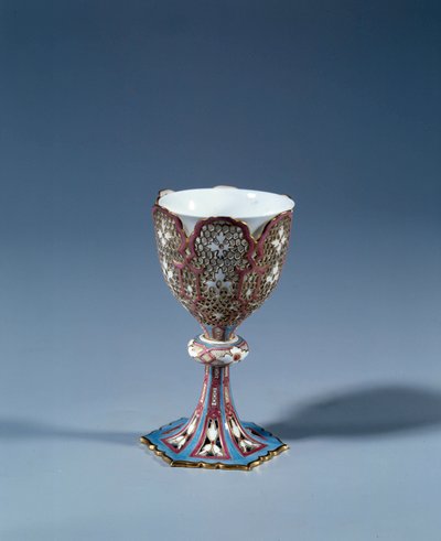 Art France: Bögre mozgatható állványon, bemutató állványt alkotva. Kemény porcelán alkotó: French School