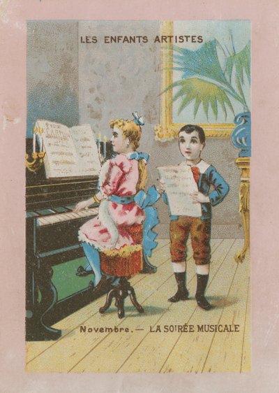 Művészi gyerekek. November; zenei buli alkotó: French School