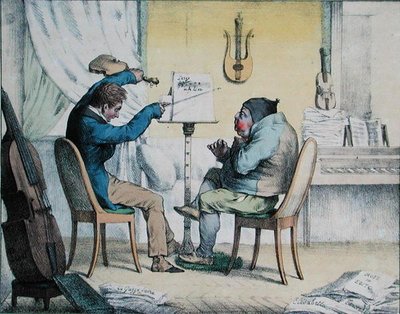 Asztma, karikatúra a Párizsban megjelent „Album Comique de Pathologie Pittoresque”-ből alkotó: French School