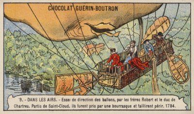 A Robert Brothers és a Chartres-i herceg kísérlete egy léggömb kormányzására alkotó: French School