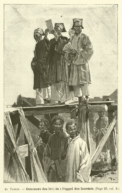 Au Tonkin (metszet) alkotó: French School