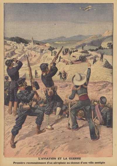 Repülés a háborúban (színes litó) alkotó: French School