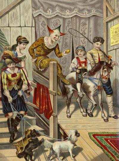 A cirkusz kulisszái mögött alkotó: French School