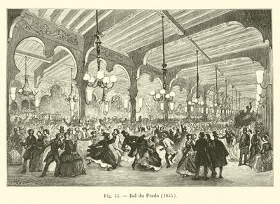 Bal du Prado, 1855 alkotó: French School