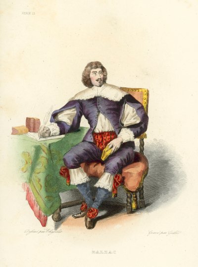 Balzac (színes metszet) alkotó: French School