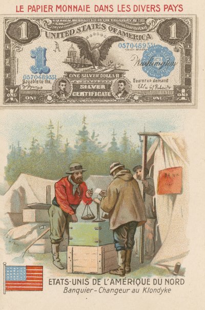 Bankár és pénzváltó, Klondike, Alaszka, USA alkotó: French School