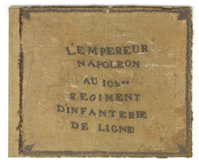 A francia 105. ezred zászlója, 1815 körül alkotó: French School