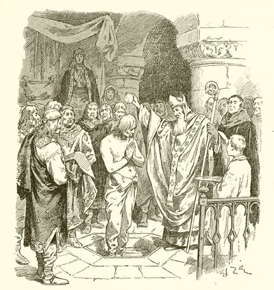 Clovis keresztsége alkotó: French School