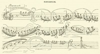 Barcarolle (metszet) alkotó: French School