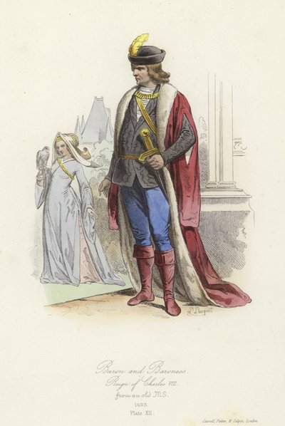 Báró és bárónő, VIII. Károly francia uralkodása alkotó: French School