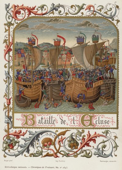 A zsilip csata (chromolitho) alkotó: French School