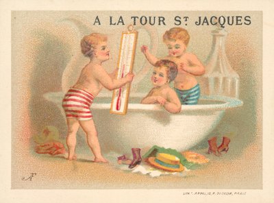 Fürdőidő (chromolitho) alkotó: French School