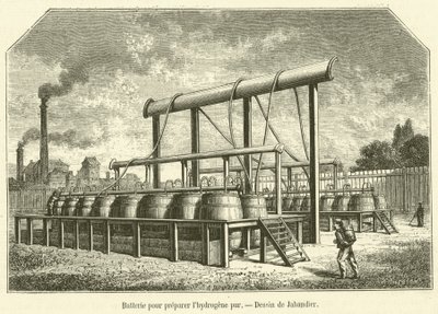 Akkumulátor tiszta hidrogén előállításához (gravírozás) alkotó: French School