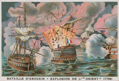 Az Aboukir-öböli csata, 1798 alkotó: French School