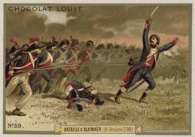 Alkmaari csata, francia függetlenségi háborúk, 1799. október 6 alkotó: French School