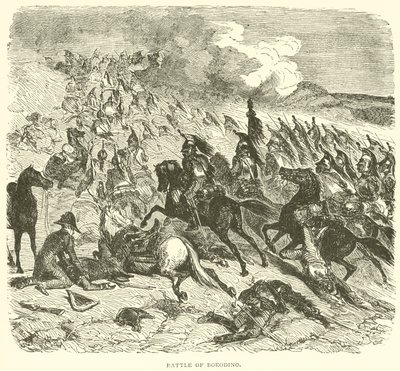 Borodino-i csata (metszet) alkotó: French School