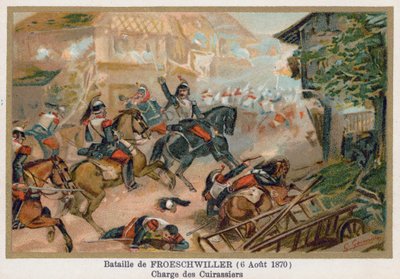 Froeschwiller csata, a Cuirassiers vádja alkotó: French School