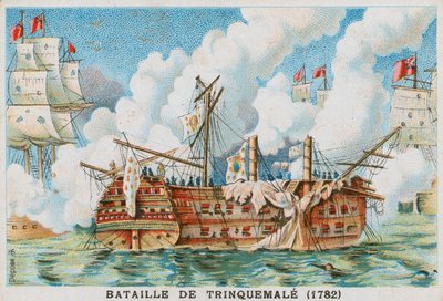 Trincomalee-i csata, 1782 alkotó: French School