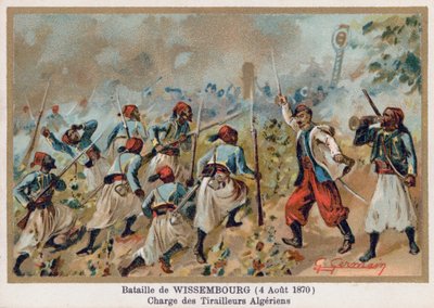 Wissembourgi csata, algériai harcosok vádja alkotó: French School