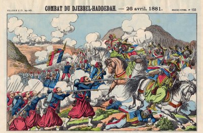 A Djebbel Haddedah-i csata (Djebbel-Haddedah), április 26 alkotó: French School