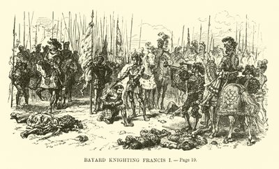 Bayard lovaggá üti I. Ferencet alkotó: French School