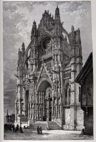 Beauvais katedrális - metszet alkotó: French School