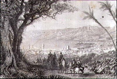 Bejrút az 1860-as években (metszet) alkotó: French School