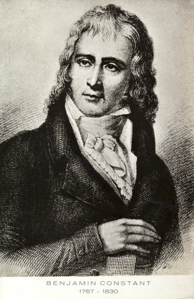 Benjamin Constant (1767-1830), svájci születésű francia politikus és író (litográfia) alkotó: French School