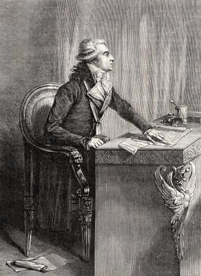 Bertrand Barere de Vieuzac, Louis Blanc (1811-82) "Histoire de la Revolution Francaise" című művéből alkotó: French School