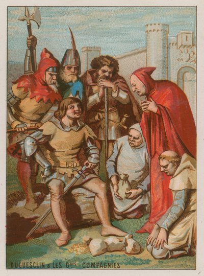 Bertrand du Guesclin meggyőzi a Szabad Társaságokat, hogy egyesüljenek alkotó: French School