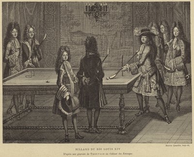 XIV. Lajos francia király biliárdasztala alkotó: French School
