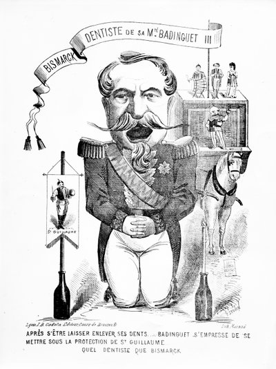 Bismarck, őfelsége Badinguet III fogorvosa, 1871 alkotó: French School