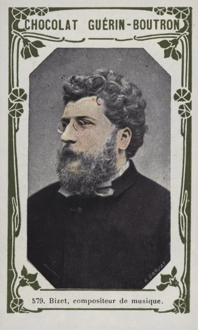 Bizet zeneszerző (színes fotó) alkotó: French School