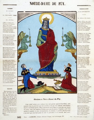 Fekete Szűz: Oration in Notre-Dame du Puy - Epinal képe, n.d. alkotó: French School