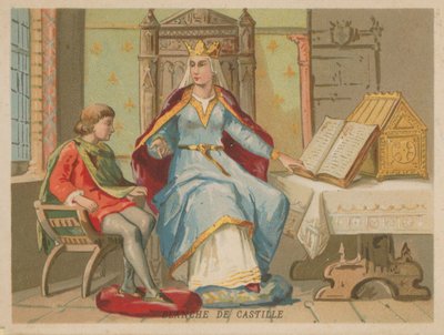 Kasztíliai Blanche, Franciaország királynője, VIII. Lajos felesége (1188-1252) alkotó: French School
