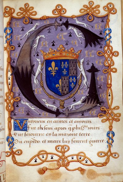 Claude francia királyné Blazon (1499-1524), Francois I. felesége Miniatűr egy 16. századi kéziratból. Chantilly, Conde Múzeum alkotó: French School