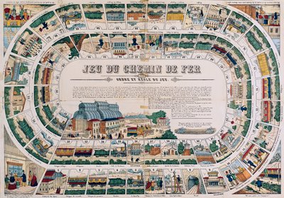 Tábla egy vasúti játékhoz, 1850 alkotó: French School