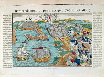 Algír bombázása és ostroma, 1830. július 3., 1830-35 alkotó: French School