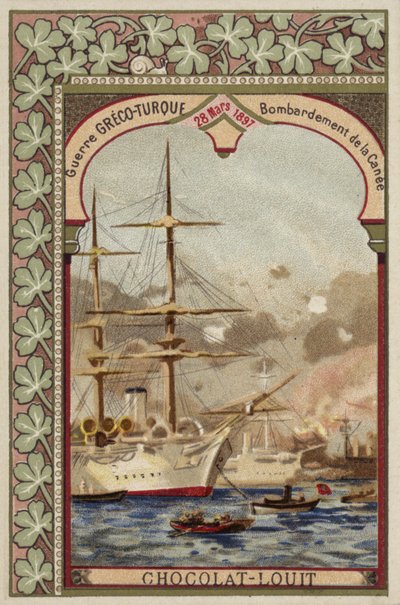 Chania bombázása, Kréta, görög-török háború, 1897. március 28. alkotó: French School