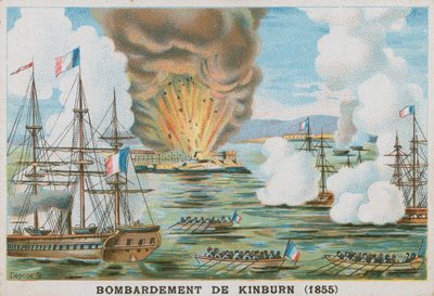 Kinburn bombázása, 1855 alkotó: French School